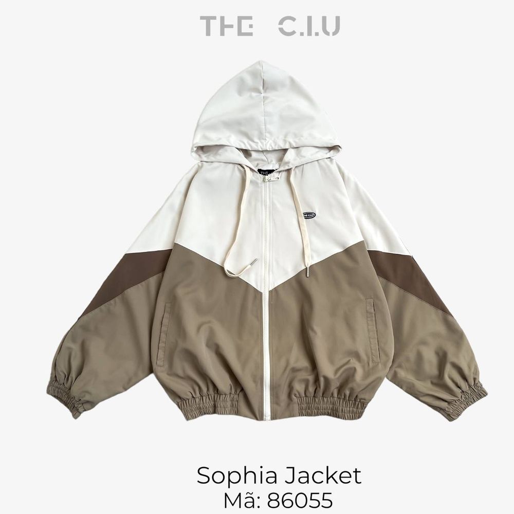 Áo khoác dây kéo - Áo khoác dù phối màu THE CIU - Sophia Jacket