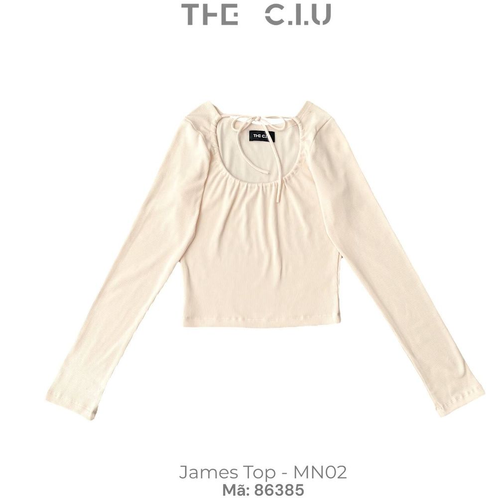 Áo kiểu - Áo thun tay dài thắt nơ THE C.I.U - James Top