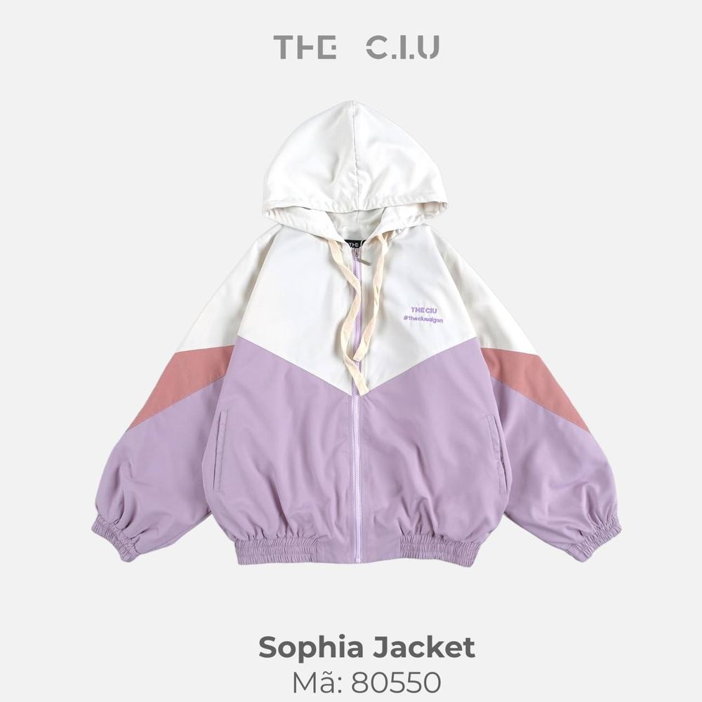 Áo khoác dây kéo - Áo khoác dù phối màu THE CIU - Sophia Jacket