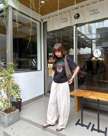 Quần ống rộng nữ cạp chun màu xám THE C.I.U, quần dài dáng suông vải dù nhẹ basic thoáng mát – Solid Pants