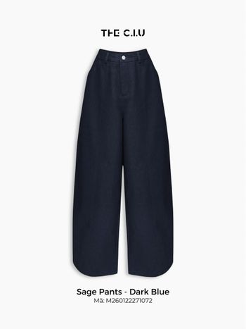 Quần ống rộng nữ THE C.I.U, quần dài lưng cao form suông thanh lịch – Sage Pants
