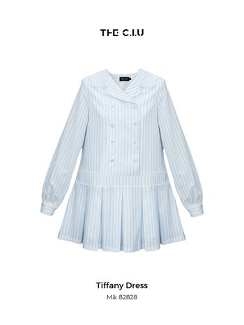 Đầm babydoll tay dài cổ vest THE C.I.U - Tiffany Dress