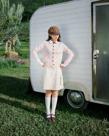 Chân váy kaki nữ dáng chữ A THE C.I.U, váy ngắn cạp cao phối túi hộp basic thanh lịch - Tachi Skirt