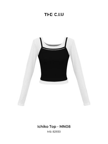 Set áo tay dài layer áo 2 dây basic THE C.I.U - Ichiko Top - MN08