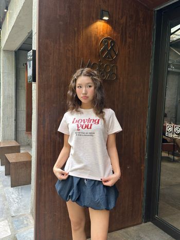 Áo thun nữ cổ tròn tay ngắn in hình THE C.I.U - Loving Tee