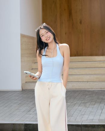 Áo cổ yếm nữ THE C.I.U, áo yếm thun basic phong cách sporty dễ phối – Kira Tank Top - C16