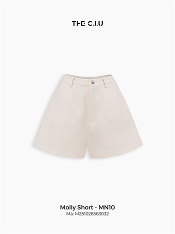 Quần short nữ dáng A lưng cao THE C.I.U, quần ngắn form rộng dáng suông basic – Molly Short - MN10