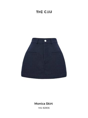 Chân váy ngắn chữ A basic túi 2 bên THE C.I.U - Monica Skirt