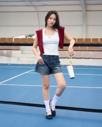 Quần short jean nữ lưng cao ống rộng THE C.I.U, quần bò denim dáng suông basic dễ phối đồ – Rika Short