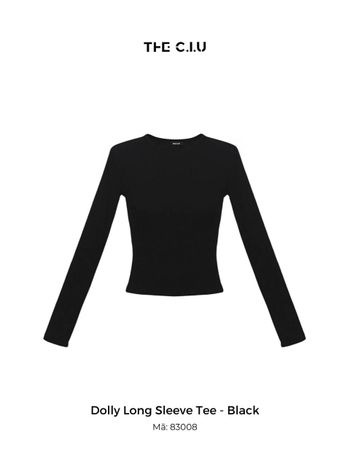 Áo thun trơn tay dài cổ tròn basic THE C.I.U - Dolly Long Sleeve Tee