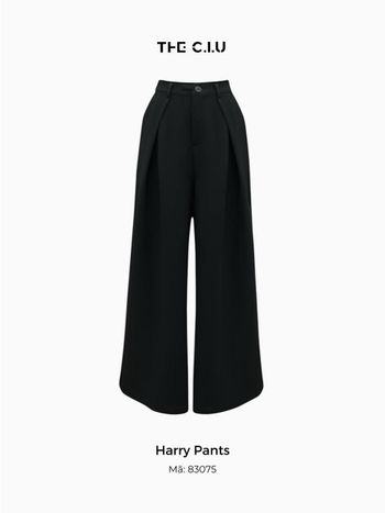 Quần tây nữ ống rộng lưng cao THE C.I.U, quần dài dáng suông basic dễ phối đồ – Harry Pants
