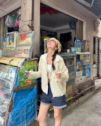Áo khoác dù có nón túi phối nơ THE C.I.U - Fany Jacket