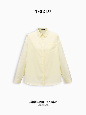 Áo sơ mi nữ tay dài cổ bẻ THE C.I.U, áo chemise basic màu pastel form rộng chất cotton mềm – Sane Shirt