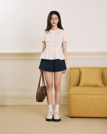 Áo kiểu tay phồng Ayako Top