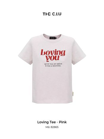 Áo thun nữ cổ tròn tay ngắn in hình THE C.I.U - Loving Tee