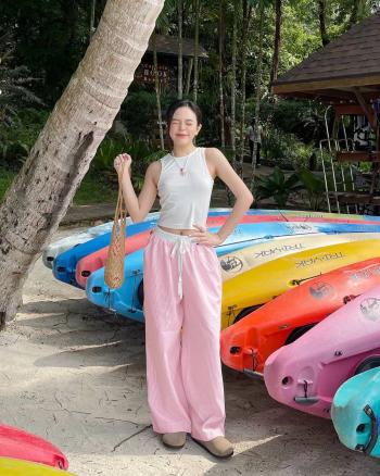 Quần dài kẻ sọc pastel THE C.I.U - Leah Pants