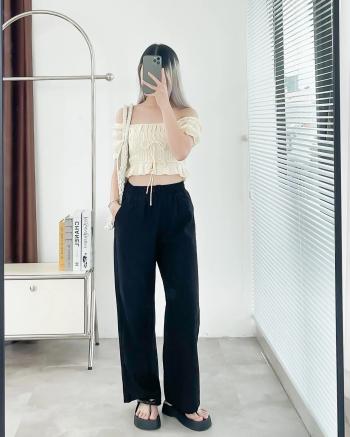 Quần dài ống rộng THE C.I.U - Silk Cullotes Pants