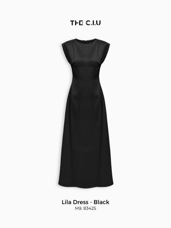 Đầm dài nữ cổ tròn tay cánh tiên THE C.I.U, váy maxi dáng A chất lụa mềm thanh lịch – Lila Dress