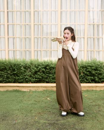 Quần yếm nữ dáng rộng ống suông THE C.I.U – Cozy Overalls Pants - MN10