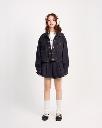 Áo khoác jean croptop nữ form rộng THE C.I.U - Roxy Jacket - MN09