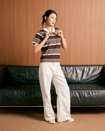 Áo thun kẻ sọc Hachi Polo Top