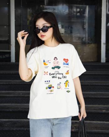 Áo thun tay ngắn họa tiết in tay ngắn THE C.I.U - Fine Tee