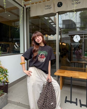 Áo thun tay ngắn freesize THE C.I.U, áo phông nữ cotton form rộng - Handle Tee