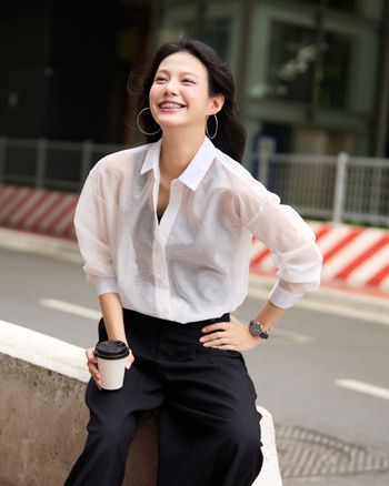 Áo sơ mi nữ basic tay dài THE C.I.U - Harmony Shirt