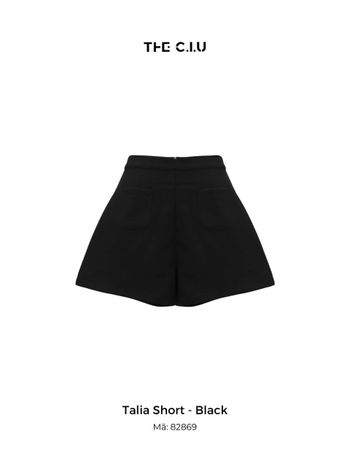 Quần short cạp cao phối 2 túi basic THE C.I.U - Talia Short
