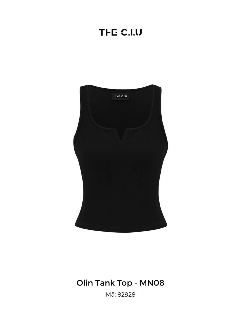 Áo tank top cổ vuông basic THE C.I.U - Olin Tank Top - MN08