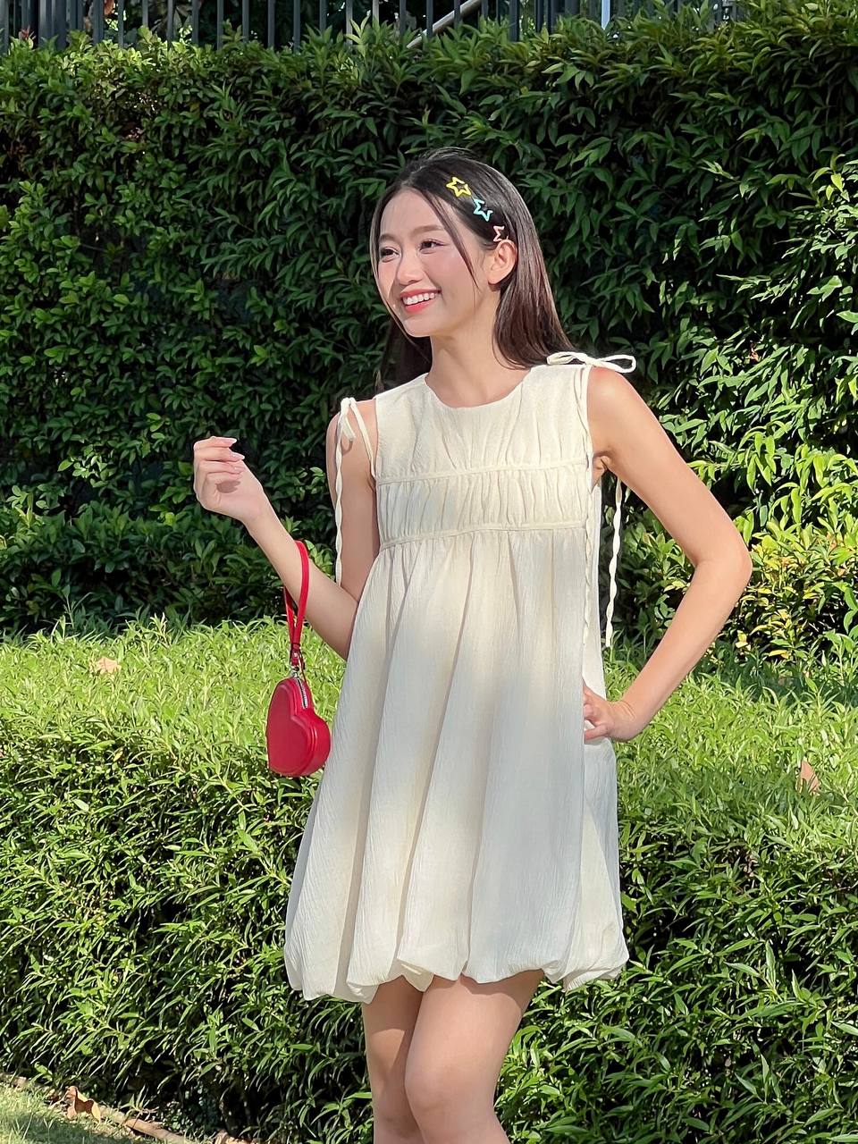 Đầm dáng bí đính nơ THE C.I.U - Crystal Dress