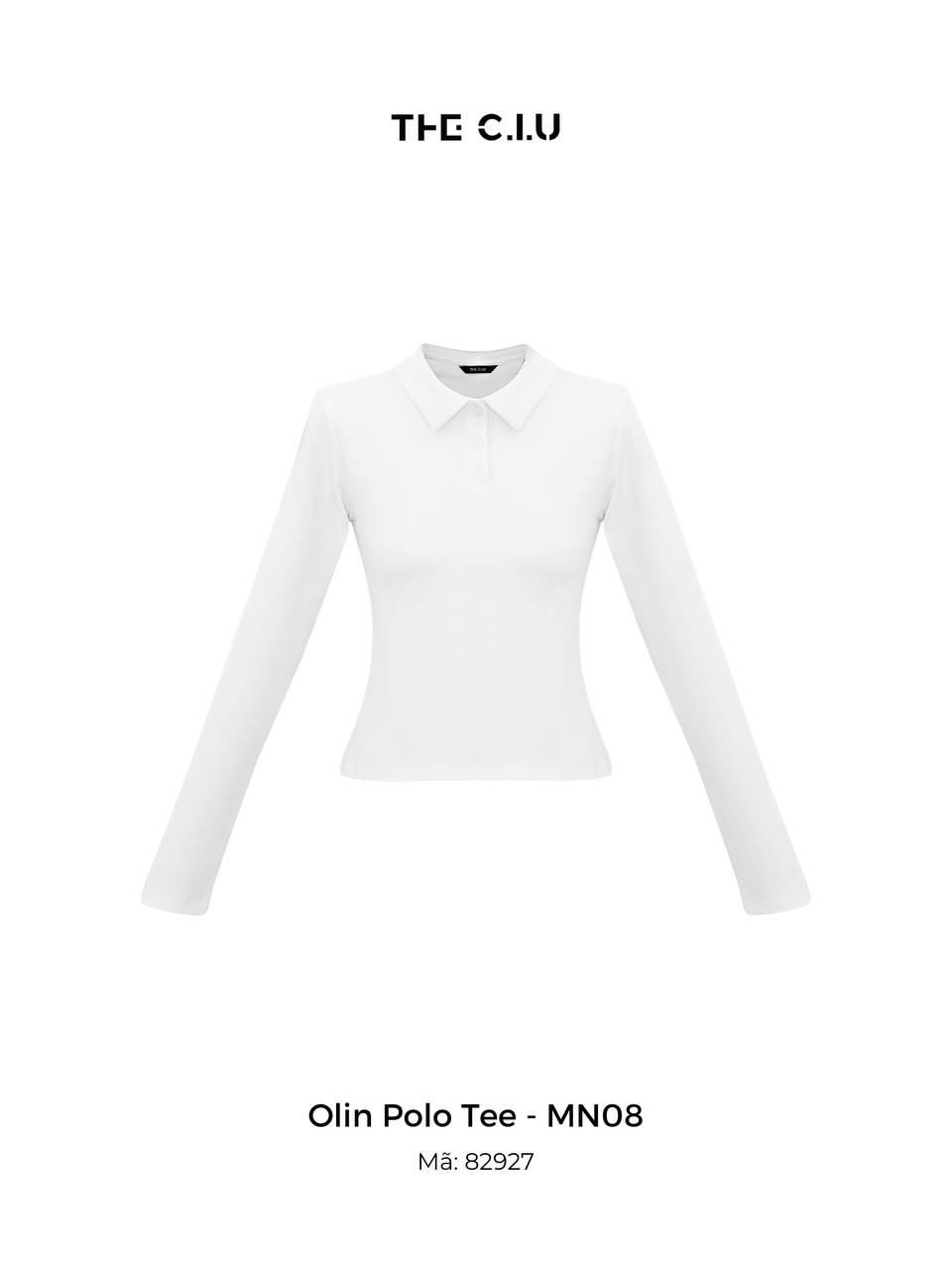 Áo polo tay dài form ôm basic THE C.I.U - Olin Polo Tee - MN08