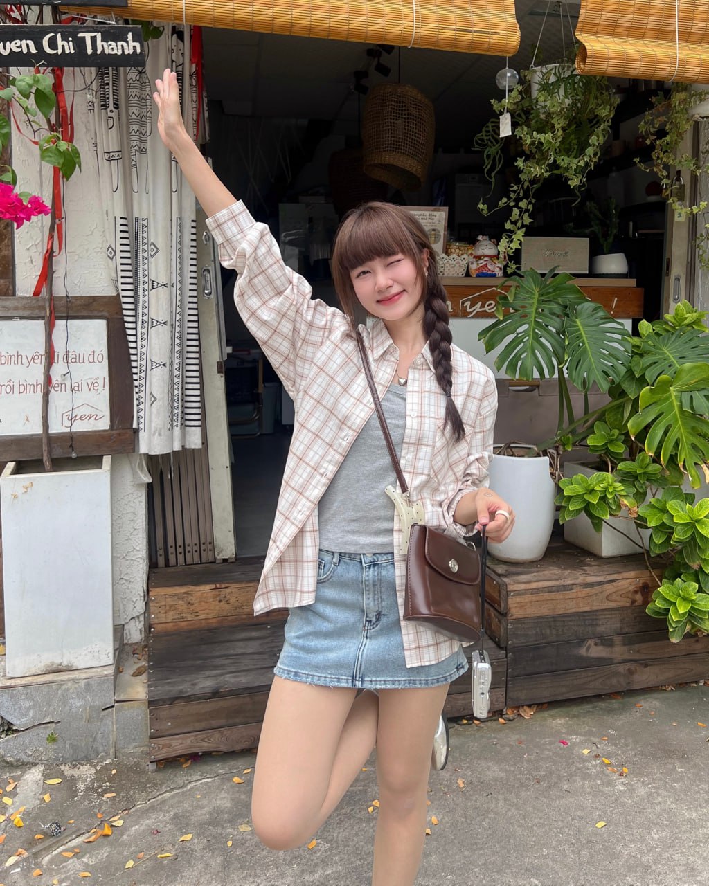 Chân váy ngắn jeans chữ A THE C.I.U - Pocus Skirt